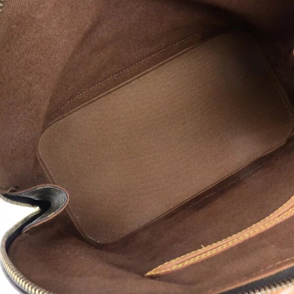 LOUIS VUITTON LV Logo Alma Hand Bag Monogram Leather Brown France - Picture 11 of 16